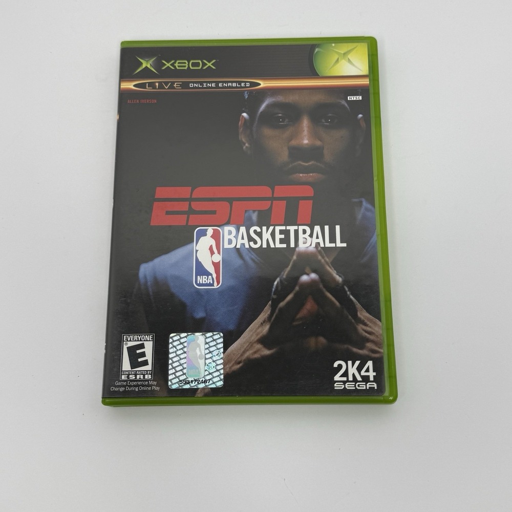 ESPN NBA Basketball (Microsoft Xbox, 2003) CIB Complete w/ Manual Tested Working